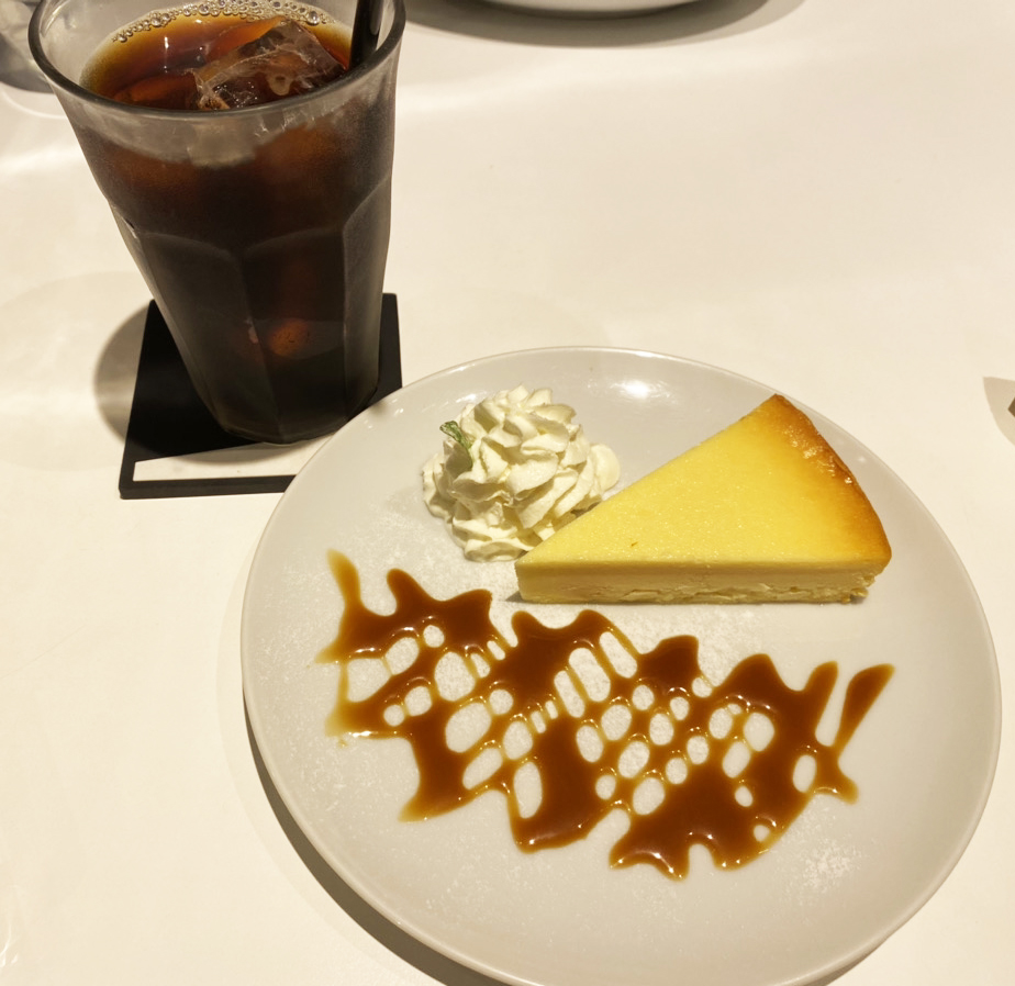 10° CAFEのチーズケーキ