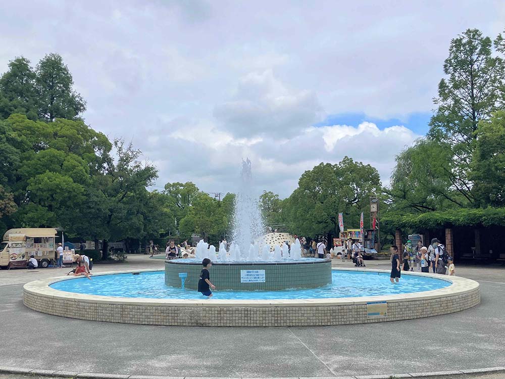 「行船公園」の噴水