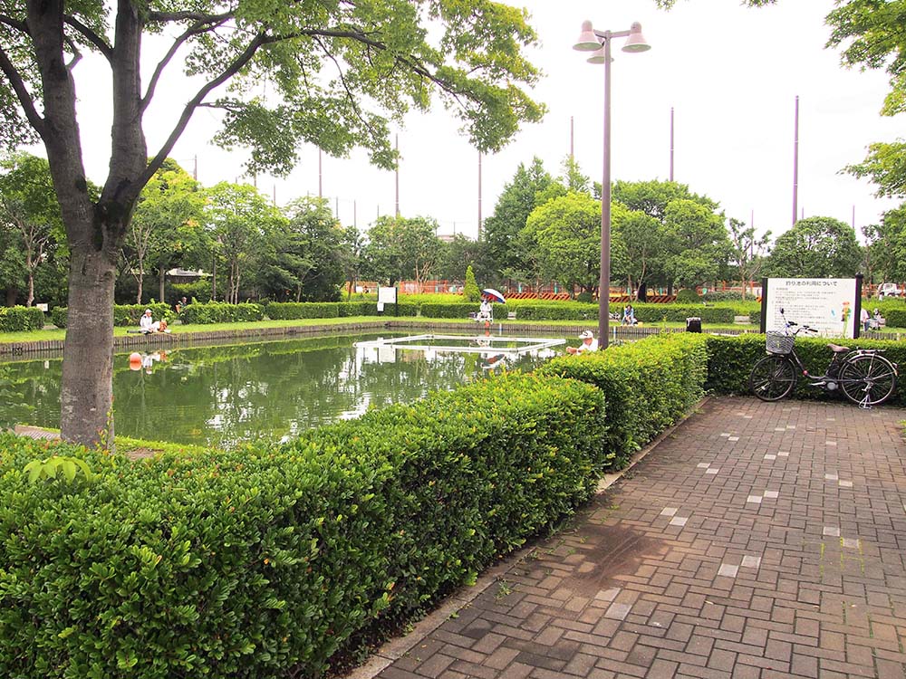 「行船公園」の釣り池