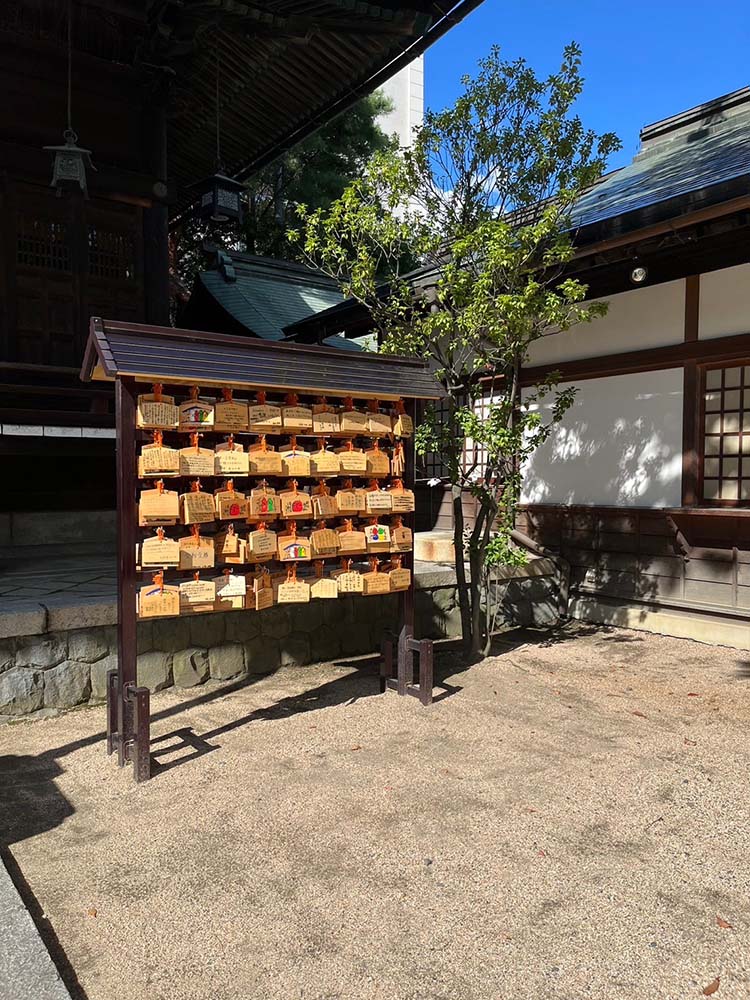 長野県松本の四柱神社の絵馬