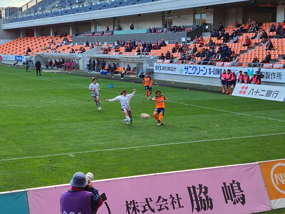 長野Uスタジアムでの観戦風景